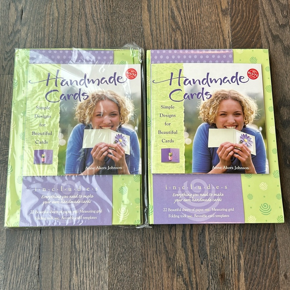 2 NEW Klutz Handmade Cards Kits by Anne Akers Johnson Craft Gift, Greeting card